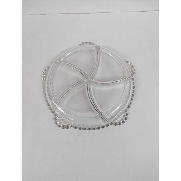 Imperial Glass Candlewick Clear 5 Part Divided Relish Dish 11" Vintage - Picture 5 of 7